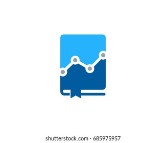 Graph Book Icon Logo Design Element
