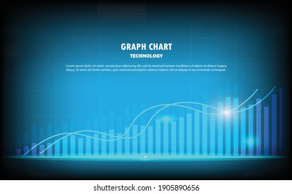 graph candle stick graph chart of stock market investment trading, Bullish point, Bearish point. trend of graph vector design.