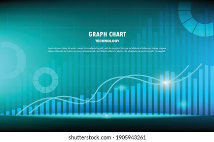 graph candle stick graph chart of stock market investment trading, Bullish point, Bearish point. trend of graph vector design.