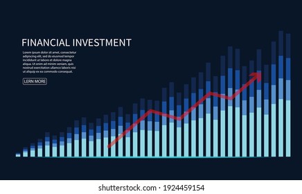 graph candle stick graph chart of stock market investment trading, Bullish point, Bearish point. trend of graph vector design.