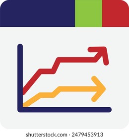 Graph Chart Analytics 3D Icon Rendering Illustration