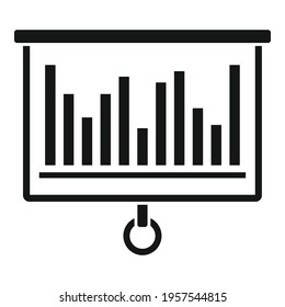 Graph chart banner icon. Simple illustration of Graph chart banner vector icon for web design isolated on white background