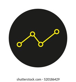 graph chart, business growth, vector icon, eps10