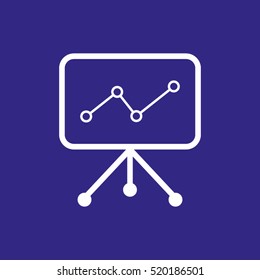 graph chart, business growth, vector icon, eps10