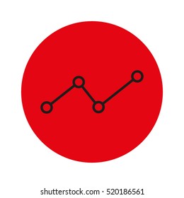 graph chart, business growth, vector icon, eps10