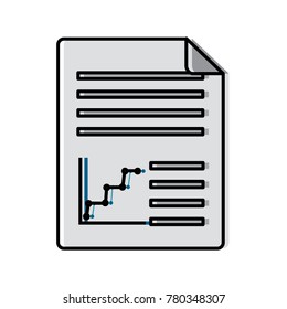 graph chart document icon image 