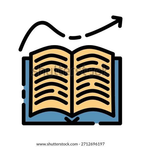 Graph chart filled line color icon. Open report book Symbol. Goal is for the company to share key financial and operational performance metrics with all employees.