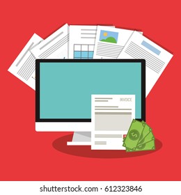 graph chart finance related icons image 