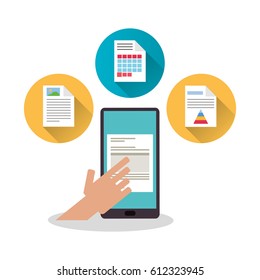 graph chart finance related icons image 