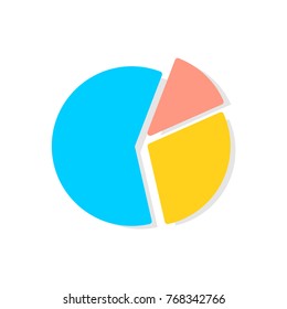 Graph Chart Flat Icon circle