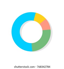 Graph Chart Flat Icon Circle diagram