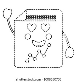 graph chart  heart eyes   kawaii icon image 