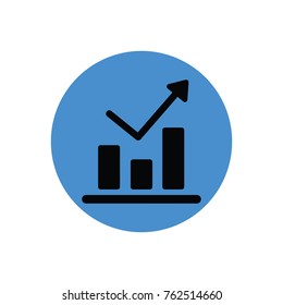 Graph up chart icon