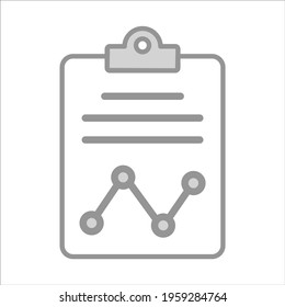 graph chart icon modern illustration