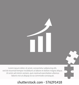 Graph chart  icon Vector design.