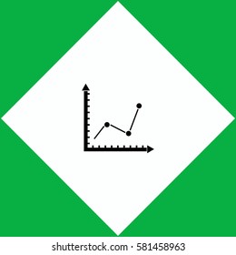 Graph chart  icon Vector design.