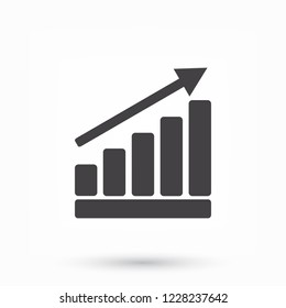 Graph Chart  icon. Vector  Eps 10 