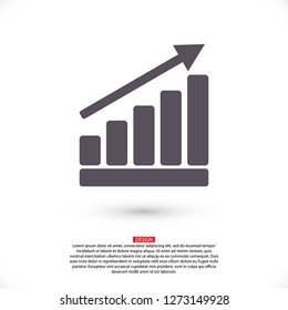 Graph Chart  icon. Vector  Eps 10 
