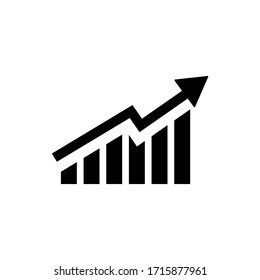 Graph Chart Icon Vector. Growth Icon Symbol