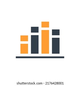Graph chart icon, Vector and Illustration.