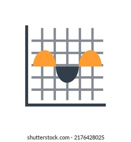 Graph chart icon, Vector and Illustration.