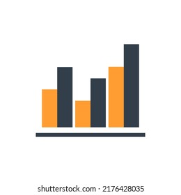 Graph chart icon, Vector and Illustration.