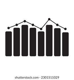 graph chart icon vector illustration logo design