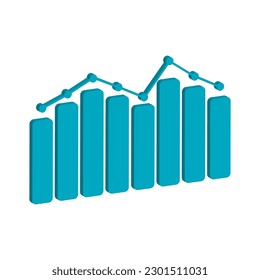 graph chart icon vector illustration logo design