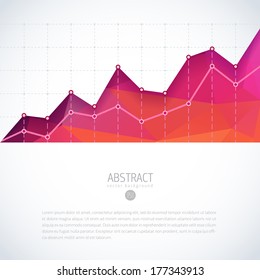 graph chart investment background growth vector graphic business pattern abstract editable deal graph graph graph with colourful bright triangle template graph chart investment background growth vecto