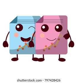 graph chart kawaii icon image 