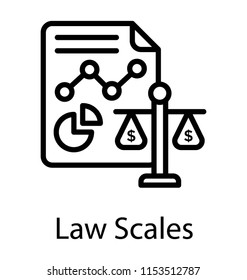 
Graph chart with the law scales depicting law scales 
