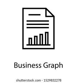 graph chart line icon isolated, page, report , bars 