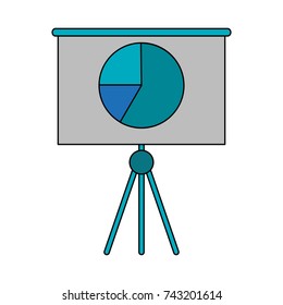 graph chart on board icon image 