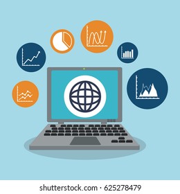 graph chart related icons image 