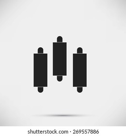 Graph chart sign icon