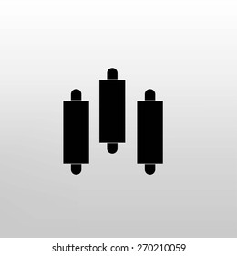 Graph chart sign icon