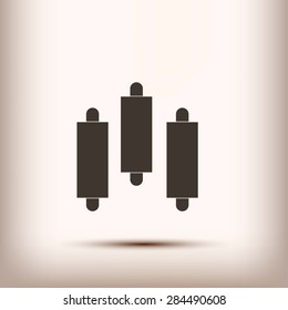 Graph chart sign icon