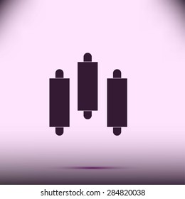 Graph chart sign icon