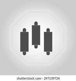 Graph chart sign icon