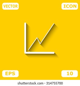 Graph chart sign icon.