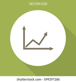 Graph chart sign icon.