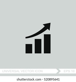 Graph chart sign icon. Infographic.