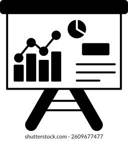   Graph chart for statistics  illustration with isolated background 