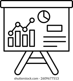  Graph chart for statistics   illustration with isolated background 