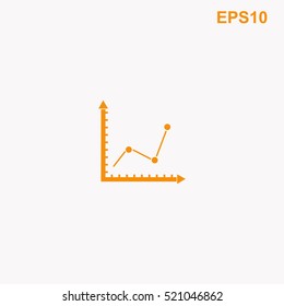 Graph chart vector icon