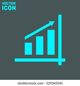 Graph chart vector icon