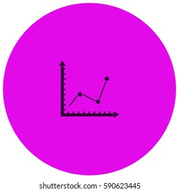Graph chart vector  icon