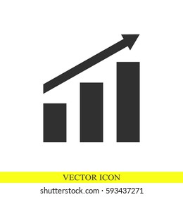 Graph chart vector icon
