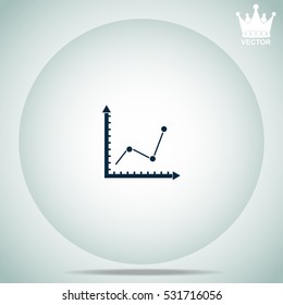 Graph chart  vector illustration.