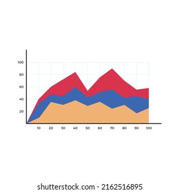Graph Chart vector for website symbol icon presentation